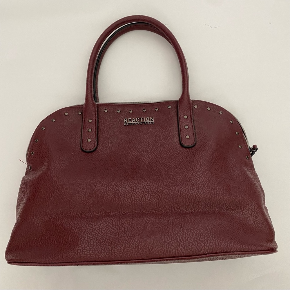 Ladies Kenneth Cole Reaction burgundy purse bag tote